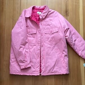 BP. Oversized Pink Quilted Jacket